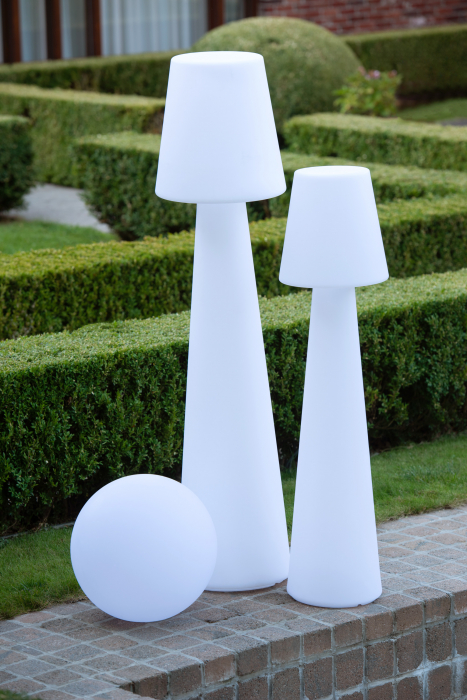 Veioza Ball, Plastic/Fibre sintetice, Alb/Multicolor, 39x39x39 cm [18]