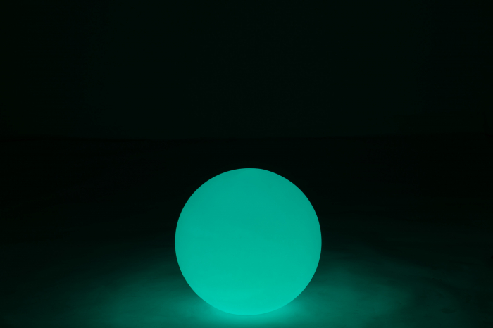 Veioza Ball, Plastic/Fibre sintetice, Alb/Multicolor, 39x39x39 cm [9]