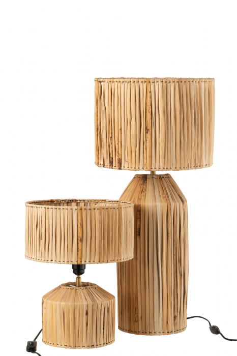 Veioza Bananas, Rattan/Bambus, Natural, 35x35x87 cm [4]