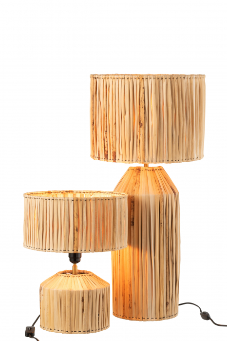 Veioza Bananas, Rattan/Bambus, Natural, 35x35x87 cm [5]