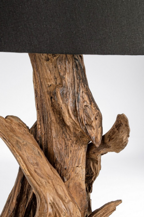 Veioza Bluma, Lemn, Negru, 35x82 cm [2]