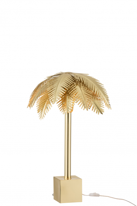 Veioza Coconut Leaves, Metal/Fier, Auriu, 53x53x69 cm [2]