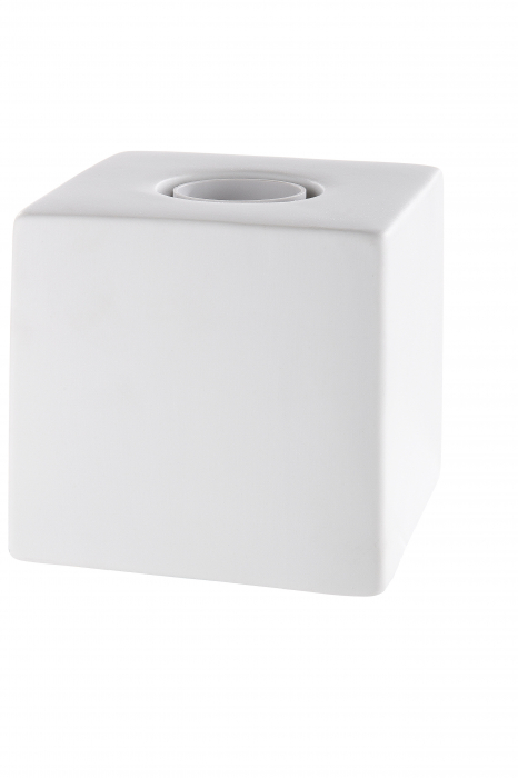 Veioza Cube, Portelan, Alb/Negru, 10x10x10 cm [4]