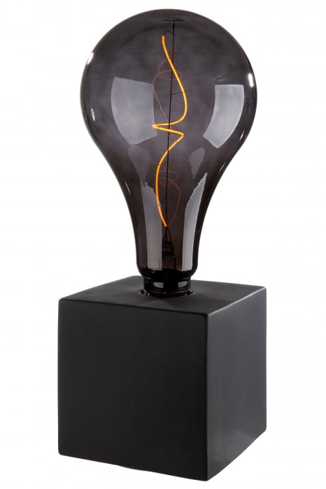 Veioza Cube, Portelan, Negru, 15x15x15 cm [4]