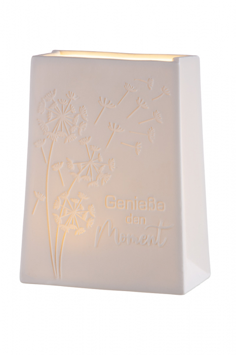 Veioza Dandelion Bag LED, Portelan, Bej, 6x12x16 cm [3]