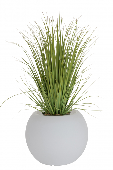 Veioza/Ghiveci Flowerpot, Plastic/Fibre sintetice, Alb/Multicolor, 54x54x43 cm [15]