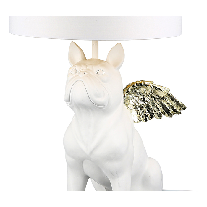 Veioza Flying Bulli, rasina/panza, alb/auriu, 55x26 cm [3]