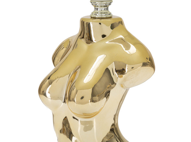 Veioza Glam Woman, Ceramica/Fier, Auriu, 42.5x25x25 cm [5]