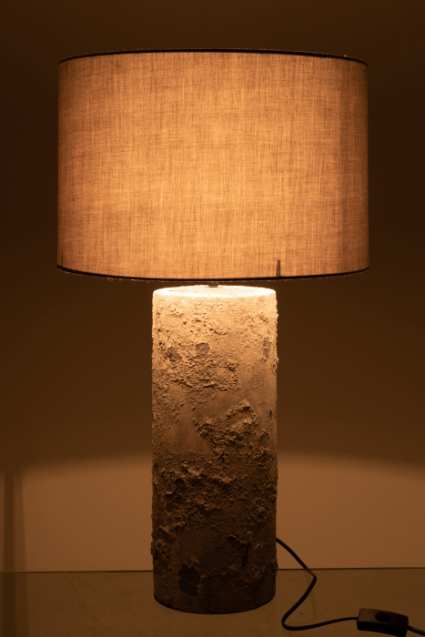 Veioza Greta, Ceramica, Gri, 42x42x72 cm [3]