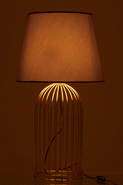 Veioza Joni, Metal/Fier, Negru/Auriu, 25x25x61.5 cm [3]