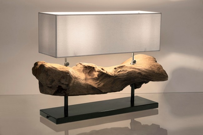 Veioza KLETA, lemn, alb, 75x25x55cm [3]