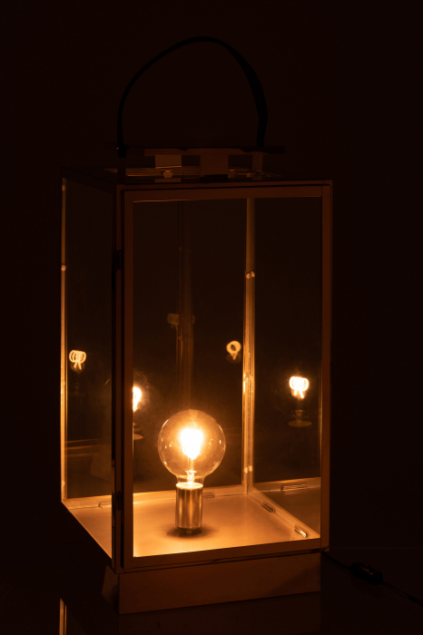 Veioza Lamp, Otel, Auriu, 31x30x75 cm [3]