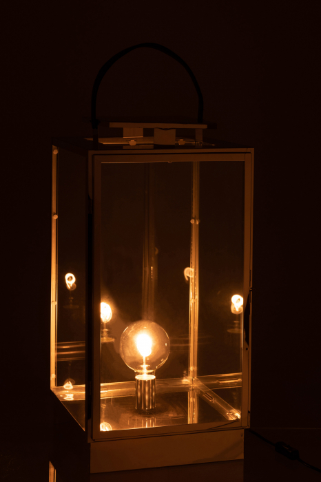 Veioza Lamp, Metal, Argintiu, 31.5x30x76 cm [3]