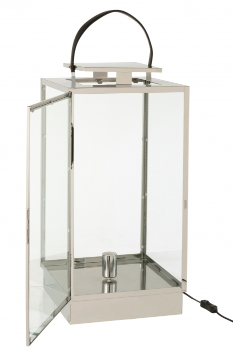 Veioza Lamp, Metal, Argintiu, 31.5x30x76 cm [4]