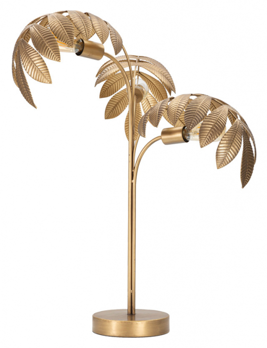 Veioza Leaf, Fier, Auriu, 81x57x57 cm [2]