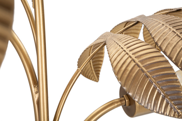 Veioza Leaf, Fier, Auriu, 81x57x57 cm [8]