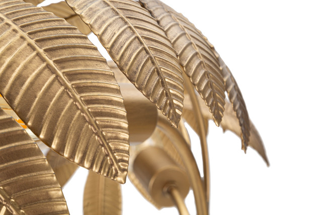 Veioza Leaf, Fier, Auriu, 81x57x57 cm [4]