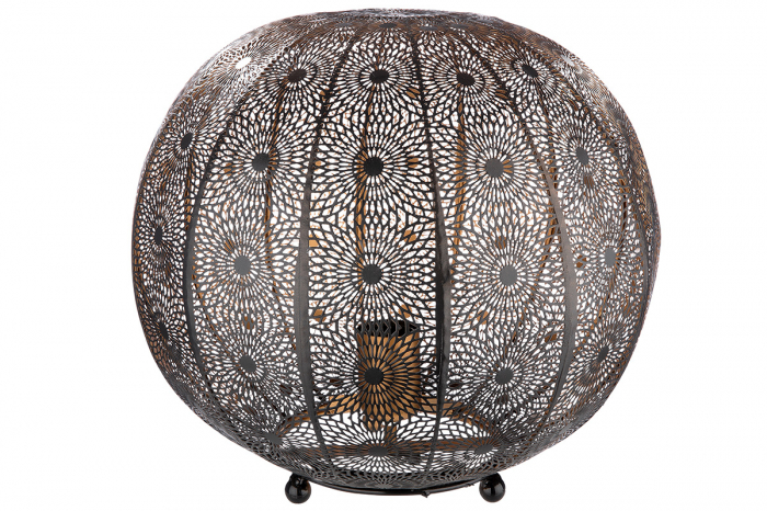 Veioza Menara, Metal, Maro/Negru, 31.5 cm [3]