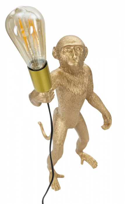 Veioză, Monkey, Auriu, Cm Ø 26X34X55 [4]