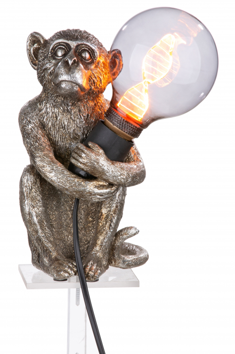 Veioza Monkey, Rasina, Argintiu, 12x22x15 cm [2]