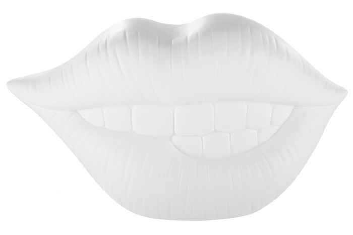 Veioza Mouth, Portelan, Alb, 29.5x17x13 cm [4]