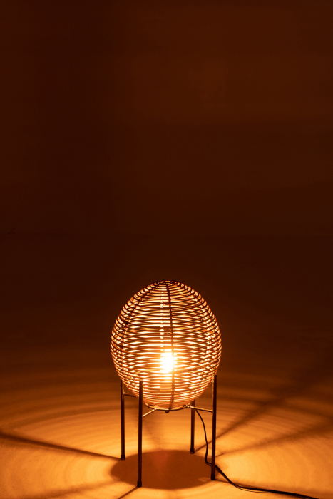 Veioza On Frame, Rattan/Bambus, Natural, 30x30x53 cm [4]