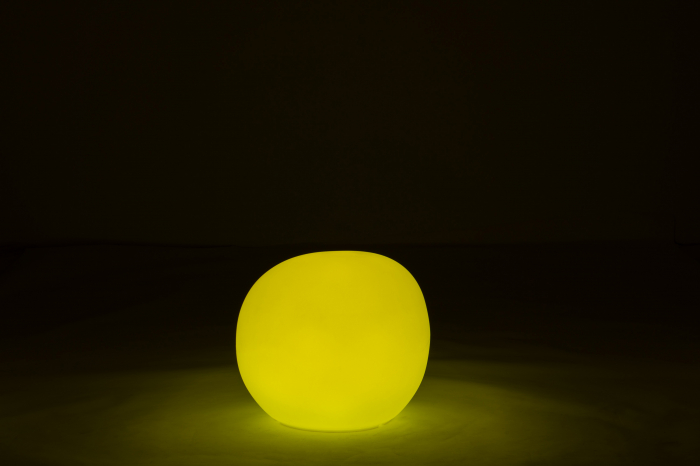 Veioza Outdoors LED, Plastic/Fibre sintetice, Alb/Multicolor, 46.5x46.5x42 cm [6]
