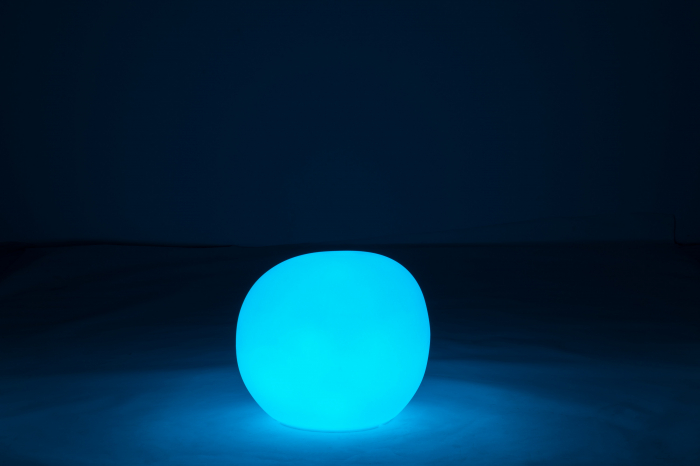 Veioza Outdoors LED, Plastic/Fibre sintetice, Alb/Multicolor, 46.5x46.5x42 cm [11]