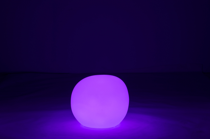 Veioza Outdoors LED, Plastic/Fibre sintetice, Alb/Multicolor, 46.5x46.5x42 cm [14]