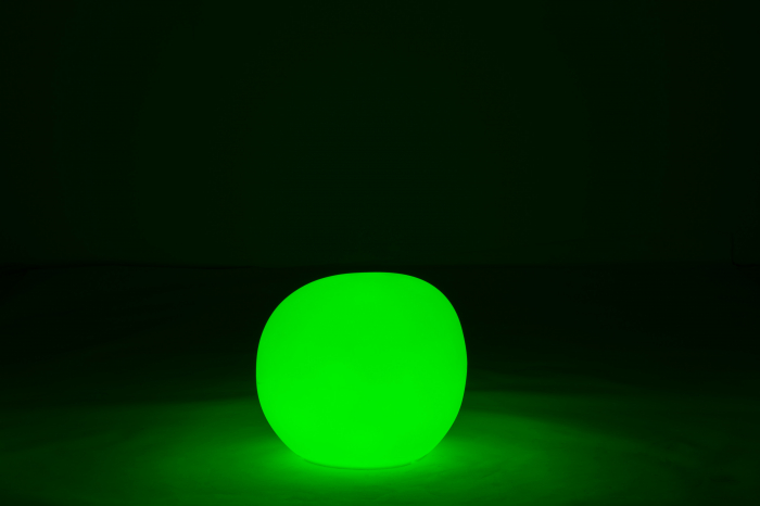 Veioza Outdoors LED, Plastic/Fibre sintetice, Alb/Multicolor, 46.5x46.5x42 cm [8]