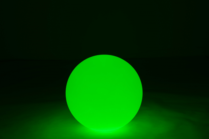 Veioza Outdoors LED, Plastic/Fibre sintetice, Alb/Multicolor, 50x50x50 cm [8]