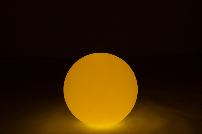 Veioza Outdoors LED, Plastic/Fibre sintetice, Alb/Multicolor, 50x50x50 cm [5]