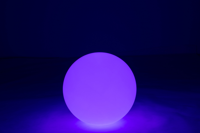 Veioza Outdoors LED, Plastic/Fibre sintetice, Alb/Multicolor, 50x50x50 cm [10]