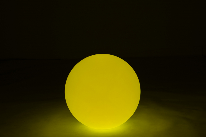 Veioza Outdoors LED, Plastic/Fibre sintetice, Alb/Multicolor, 50x50x50 cm [6]