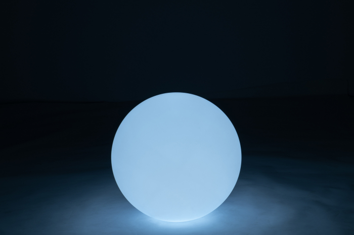 Veioza Outdoors LED, Plastic/Fibre sintetice, Alb/Multicolor, 50x50x50 cm [2]