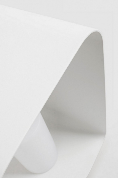 Veioza RIDLEY, aluminiu, alb, 25x28x45cm [3]