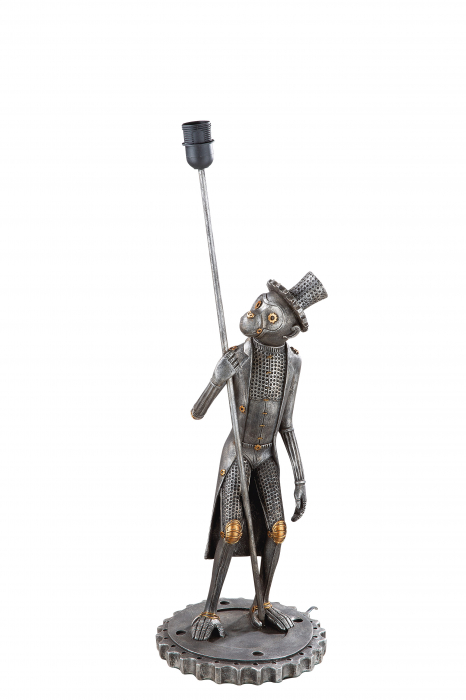 Veioza Steampunk Monkey, Rasina, Argintiu/Negru, 38x90x30 cm [5]