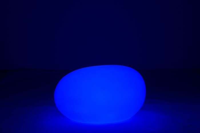 Veioza Stone, Plastic/Fibre sintetice, Alb/Multicolor, 82.5x62x65 cm [12]