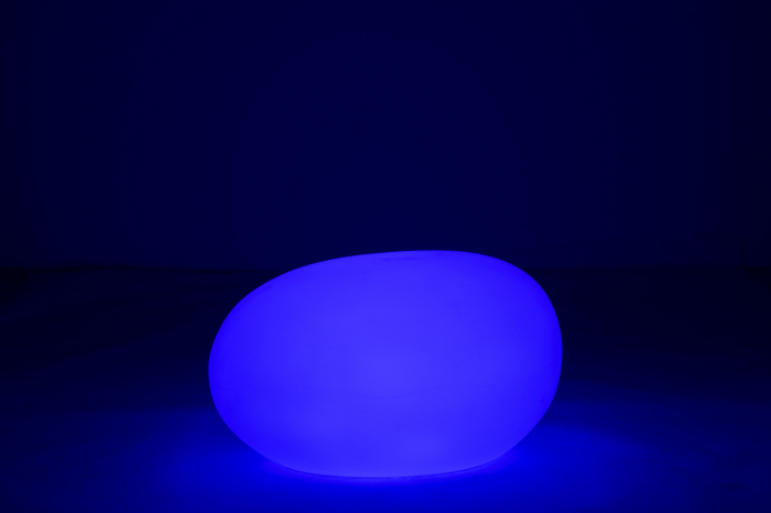 Veioza Stone, Plastic/Fibre sintetice, Alb/Multicolor, 82.5x62x65 cm [13]