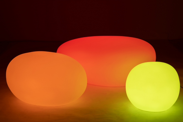 Veioza Table, Plastic/Fibre sintetice, Alb/Multicolor, 111x80x50 cm [19]