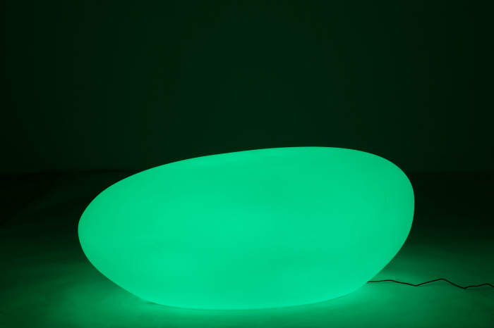 Veioza Table, Plastic/Fibre sintetice, Alb/Multicolor, 111x80x50 cm [8]
