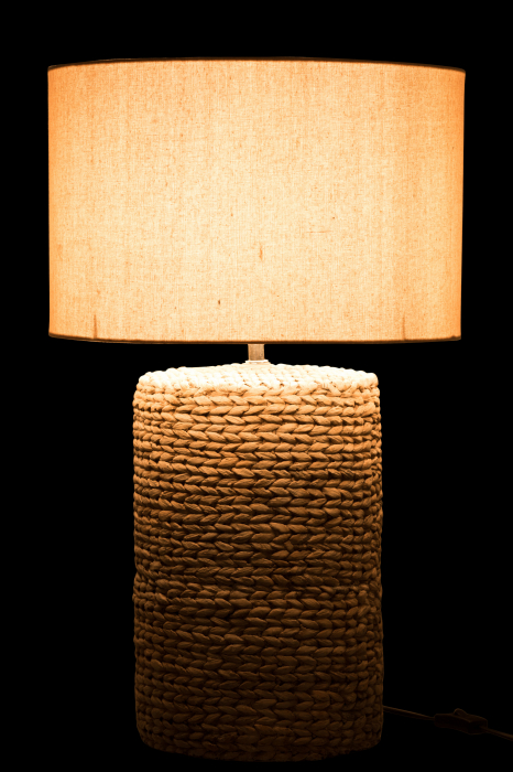 Veioza Thick, Fibre sintetice/Ciment, Natural, 42x42x67 cm [3]