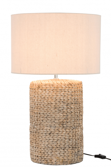Veioza Thick, Fibre sintetice/Ciment, Natural, 42x42x67 cm [2]