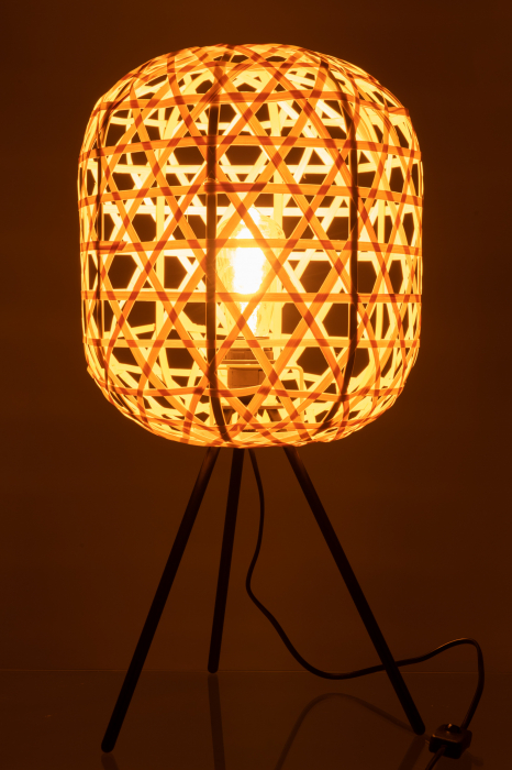Veioza Tripod, Metal/Fier, Natural, 30x30x58 cm [3]