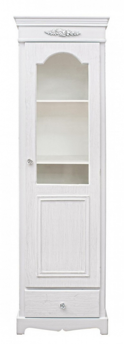 Vitrina BLANC, lemn, alb, 50x34x170cm [2]