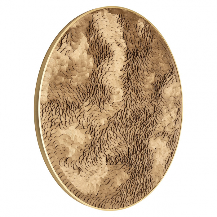 Decoratiune de perete Bloom auriu 110 cm [2]