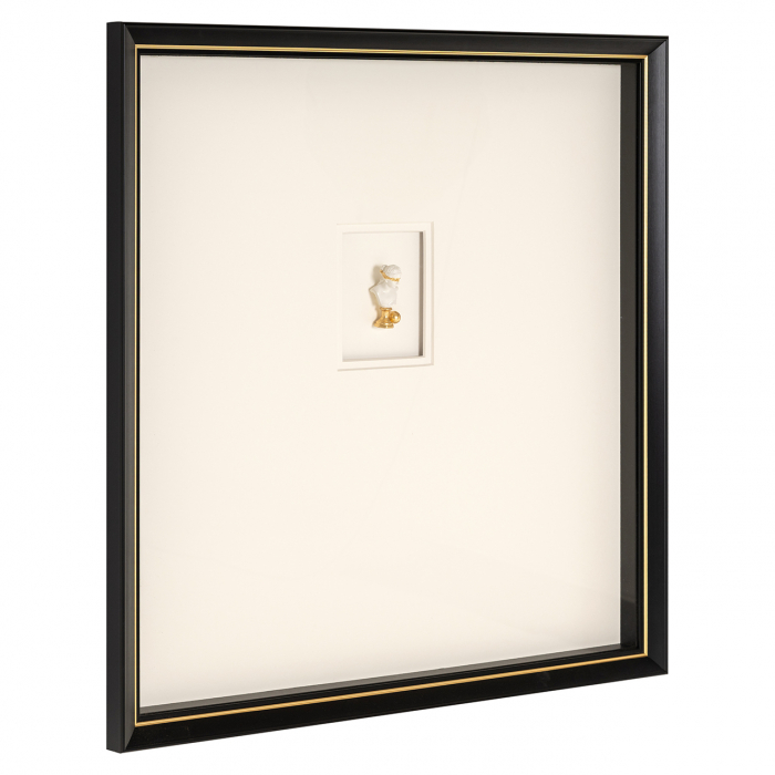 Tablou Danni (Negru/alb), Dims: 80.0 x 80.0 x 7.5 cm [2]