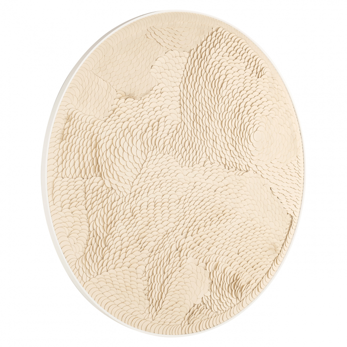 Tablou Flow (Alb), Dims: 110.0 x 110.0 x 3.0 cm [2]