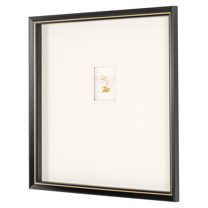 Tablou Hanna (Negru/alb), Dims: 80.0 x 80.0 x 8.0 cm [3]