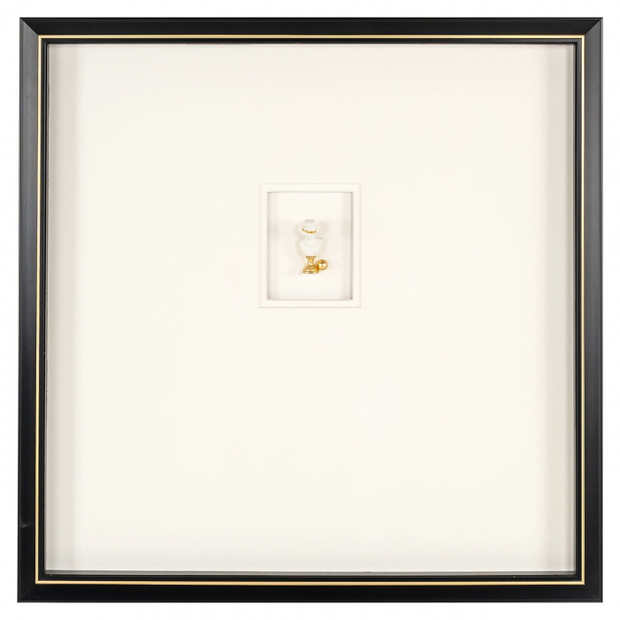 Tablou Hanna (Negru/alb), Dims: 80.0 x 80.0 x 8.0 cm [1]